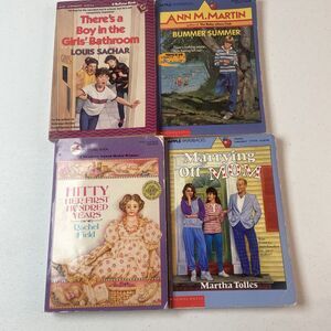 Vintage Middle Grade Book Lot 80s 90s Sachar Ann M Martin Hitty Marrying Off Mom